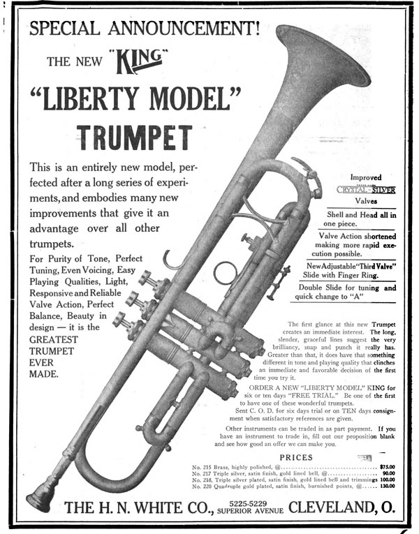 King LIberty Ad 1920